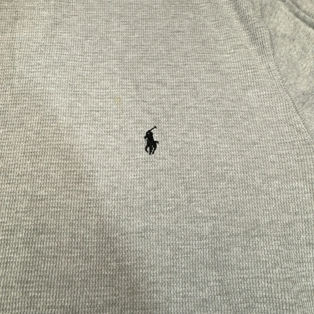 Polo Ralph Lauren Shirt Mens 3XL Gray Long Sleeve Pony Waffle Knit Thermal